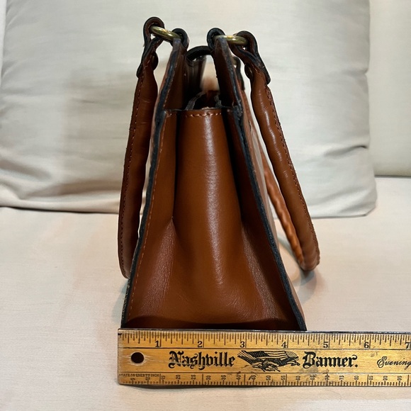 Patricia Nash Tooled Medium Leather Satchel - Picture 5 of 8